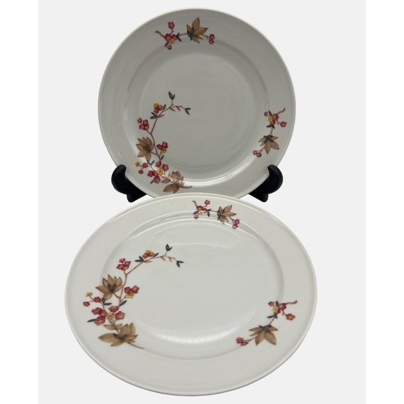 Rosenthal Helena Pair Salad Plates Selb Germany U.S. Zone 1940s R2993 8" - Picture 1 of 6